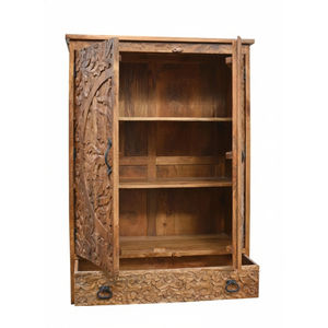 <b>Small</b> carved almirah with drawer - Product Image 3