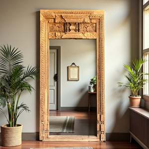Panneau mural en bois sculpté de qualité supérieure, style héritage - Product Image 2
