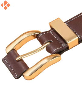 Estilo 100% Cinturones de cuero genuino Hebilla simple 2024 Diseño Cinturón informal de alta calidad para hombres Cuero - Product Image 6