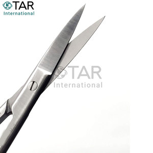 Thép không gỉ hoạt động mổ xẻ kéo thẳng cong vàng đen phiên bản cao cấp phẫu thuật kéo dụng cụ cứu thương - Product Image 5