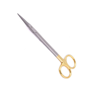 Customized 115 mm 4.12\" <b>Left</b> <b>Handed</b> Iris <b>Scissors</b> Delicate Pattern Sharp Stainless Steel Blade for Surgery Room - Product Image 1