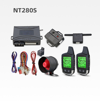 Système d'alarme de voiture NTO 2 voies avec écran LCD, portée de 1500 m, retour de signal, 12 V, surveillance en temps réel, capteur de vibrations, démarrage à distance du moteur