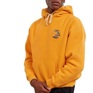 Low MOQ Fully Customized Minimal Embroidery Logo Men's Hoodies Heavyweight 100% Cotton Fleece Men Embroidered Pullover Hoodies - Product Image 1
