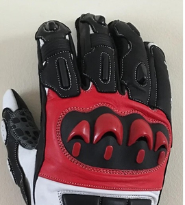 Guantes de Motociclismo Transpirables e Impermeables con Protección de Nudillos y Medio Dedo, Pantalla Táctil, Certificación CE, Cuero Vacuno, para Carreras y Turismo - Product Image 5