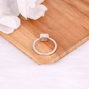 Sólido 925 plata esterlina cristal cuarzo piedra preciosa hecha a mano diseñador mujeres regalo anillo declaración anillo joyería al por mayor - Product Image 6