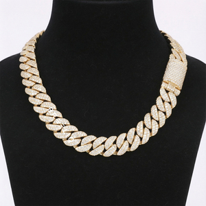 Cadena Cubana de Plata 925 de Primera Calidad a Precio de Fábrica, 18 mm, con Diamantes de Laboratorio VS, Joyería Hip Hop Elegante - Product Image 3