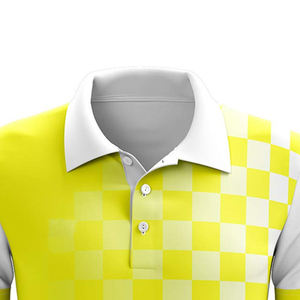 Polo décontracté pour homme en coton 100% respirant, à manches courtes, col et demi-zip, colorblock, idéal pour l'été - Product Image 3