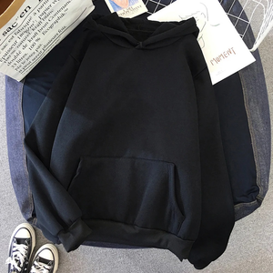 Drop shoulder Otoño Invierno Fleece Hoodies Moda Casual Sudaderas Hombres Mujeres Harajuku Warm Oversized Pullovers - Product Image 5