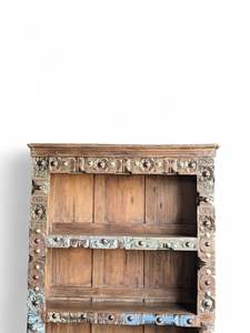 Traditional WOODEN BOOKSHELF <b>Vintage</b> Bookshelf handcrafted elegance living room Mix & Match Decor - MOQ 1 Container Only - Product Image 2