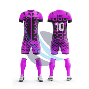 High-Performance Men’s Soccer Uniform Set Custom Logo Breathable Quick-Dry Football Jerseys for Match & Training Custom Made Set - Product Image 3