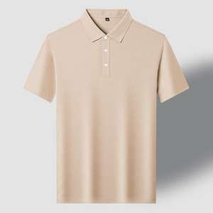 Vente à chaud de polo de golf avec logo personnalisé pour hommes, tissu en jersey à manches courtes avec design imprimé, chemise vierge pour hommes - Product Image 4