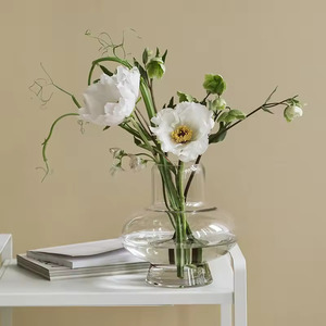 Jarrón de vidrio de borosilicato soplado a mano creativo moderno Premium PC colorido para decoración de boda en cama de estudio comedor - Product Image 5