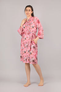 Vente en gros de vêtements de nuit de luxe à manches longues en coton pour femmes robes de nuit et tenues de nuit sexy et respirantes - Product Image 3