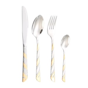 Eye-Catching Stainless Steel Royal Modern Luxury Flatware Set Handmade Handle <b>Dishwasher</b> Safe Eco-Friendly Food Grade Cutlery - Product Image 6