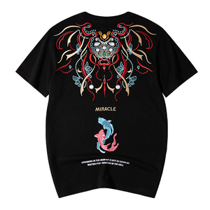 100% Cotton Heavyweight Regular Fit Casual Men T-Shirts Custom Logo Unique Print Breathable Quick Dry Lightweight <b>Plus</b> <b>Size</b> - Product Image 2