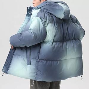 Manteau d'hiver à bulles rétro à col montant pour hommes divers styles de camouflage veste à capuche chaude Streetwear épaissir - Product Image 3