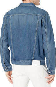 Veste en jean pour hommes, tenue décontractée OEM, vente en gros de veste en jean en coton de haute qualité pour hommes, veste en jean pour hommes personnalisée à vendre - Product Image 4
