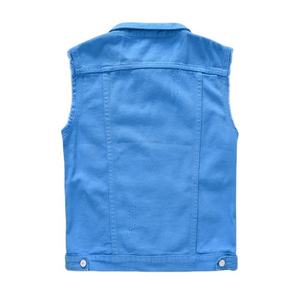 เสื้อกั๊กยีนส์แฟชั่นสำหรับผู้ชาย - Product Image 2