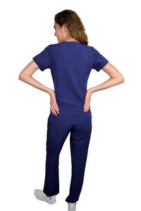 Conjuntos de uniformes médicos de algodón personalizados, pantalones para correr con estilo, trajes médicos de enfermería para hospitales al por mayor - Product Image 3