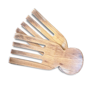 Cuchara de mano ecológica para ensalada, diseño de vajilla, calidad fresca, fruta de madera, Diseño Artesanal Natural - Product Image 6