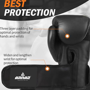 Guantes de Boxeo con Soporte Fuerte para la Muñeca y Acolchado Duradero Diseñados para Sesiones de Entrenamiento de Alta Actividad - Product Image 4