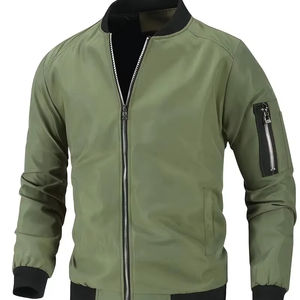 Blouson aviateur pour hommes de haute qualité fabriqué sur mesure tissu en toile de grande taille pour la saison d'hiver avec logo haute visibilité - Product Image 1
