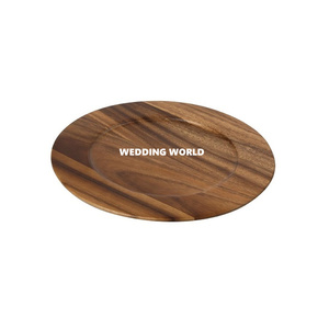 Assiette en bois enduite de poudre noire forme ronde concepteur de fantaisie ustensiles de cuisine faits à la main vaisselle de table assiette en bois en gros - Product Image 5