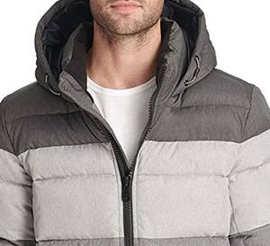 Veste d'hiver matelassée personnalisée pour l'équitation Sweat à capuche à bulles style rue avec col montant Veste d'hiver froide pour hommes - Product Image 6