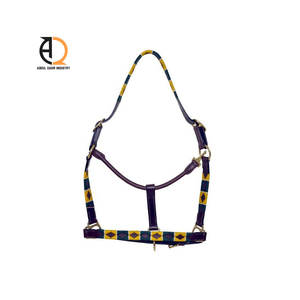 Harnais de cheval réglable en cuir et nylon avec cristaux, équipement d'équitation, corde de cheval - Product Image 2