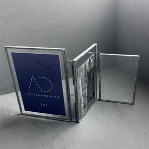 Picture frame table top folding photo frame unique <b>book</b> <b>design</b> with grey finish - Product Image 6