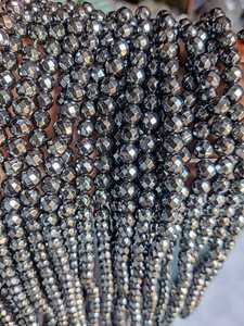 Cuentas Facetadas de Pirita Morada de 8mm para Diseñadores de Joyería y Tiendas de Cuentas - Product Image 2