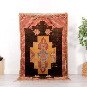 Auténticas Alfombras Marroquíes Hechas a Mano de Lana, Diseños Berber Tradicionales, Estilos Vintage Modernos para Decoración del Hogar - Product Image 1