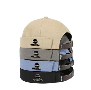Unisex 6-Panel Baseball <b>Cap</b> Solid Color Adjustable Buckle Closure Cotton Canvas Casual <b>Hat</b> With Logo On Brim - Product Image 1