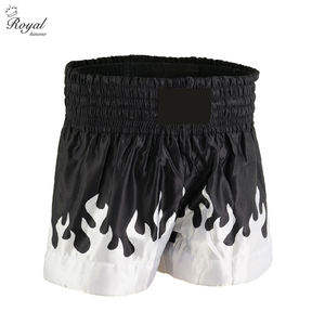 Pantalones cortos de kick boxing de poliéster 100% unisex, ropa deportiva para hombres para lucha corta y ropa de artes marciales personalizada OEM impreso - Product Image 2