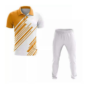 Conjunto de ropa deportiva cómoda uniforme de cricket versátil, camiseta y pantalones de equipo modernos para entrenamiento y juego de partidos - Product Image 2