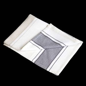 Customized <b>Waffle</b> Kitchen Linen Sets Quick-Dry Cotton <b>Towel</b> with Striped Pattern Woven Design From India - Product Image 3