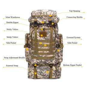 กระเป๋าอเนกประสงค์สำหรับการล่าสัตว์ ตั้งแคมป์ เอาตัวรอด ใช้งานกลางแจ้ง ระบบ MOLLE ทนทาน กันน้ำ น้ำหนักเบา รับผลิตแบบ OEM ODM และรับสั่งทำตามแบบ - Product Image 4