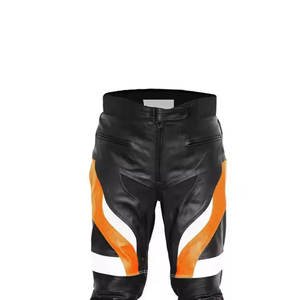 Pantalon en cuir de moto respirant de haute qualité pour hommes - Pantalon de conduite protecteur avec couleurs et tailles personnalisées - Product Image 3