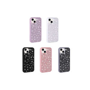 Funda Protectora Negra de Lujo Netzy para iPhone 15, Diseño de Diamantes de Imitación, Material de PC, en Caja, Protección para Teléfono Móvil - Product Image 6