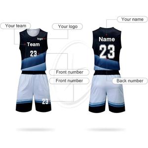 Kit de camisetas de baloncesto personalizadas BSCI, venta al por mayor, ropa deportiva, nombre personalizable, número, logotipo del equipo, uniformes de equipo de baloncesto transpirables - Product Image 3