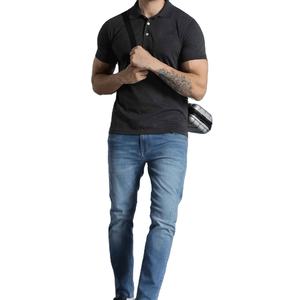 Polos transpirables para hombre, tela de algodón, ropa informal de manga corta, moda de verano, proveedor OEM, logotipo personalizado, suministro a granel - Product Image 2