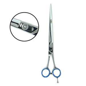 Ciseaux de coiffure professionnels de 8,5 pouces en acier à haute teneur en carbone, à bord tranchant, avec vis réglable, pour barbier, salon, styliste, aiguisés - Product Image 4