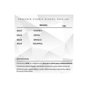 ยางถีบสำหรับ Fiat Marea, Siena, Bravo, Tempra - Product Image 2