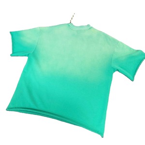 Ensemble t-shirt et short respirant grande taille délavés à l'acide fabriqué au Pakistan T-shirt délavés à l'acide à faible quantité minimale de commande en microfibre 100% coton - Product Image 6