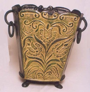 Jardinière en métal plaqué or, finition brillante et polie, pour jardin, mariage, banquet, hôtel, fleurs, à prix abordable - Product Image 5