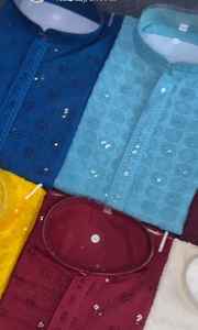 Fonction et fête Vêtements traditionnels Idéal pour les mariages Réceptions et festivals Kurta Personnalisable Designer Kurta pour hommes Mariage - Product Image 6