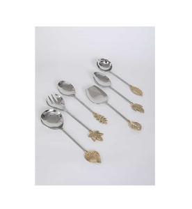 Ensemble de couverts en métal sur mesure pour la maison, la cuisine, la table, les repas, fabrication artisanale de haute qualité, cuillère en acier inoxydable - Product Image 2