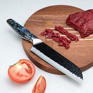 มีดเชฟสแตนเลสมีดสำหรับสับอเนกประสงค์ด้ามทำจากเรซินด้ามจับ5Cr15Mov ได้ตามต้องการ - Product Image 2