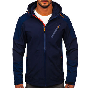 แจ็กเก็ตกันลมมีฮู้ดของผู้ชายเสื้อแจ็คเก็ตบุนิ่มมีฮู้ดสำหรับกลางแจ้งกันน้ำมาใหม่ - Product Image 2