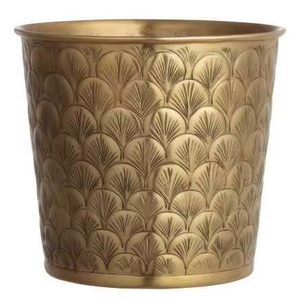 Vase à fleurs en métal fait main pour décor de ferme style de salon et arrangements floraux de mariage élégants - Product Image 1